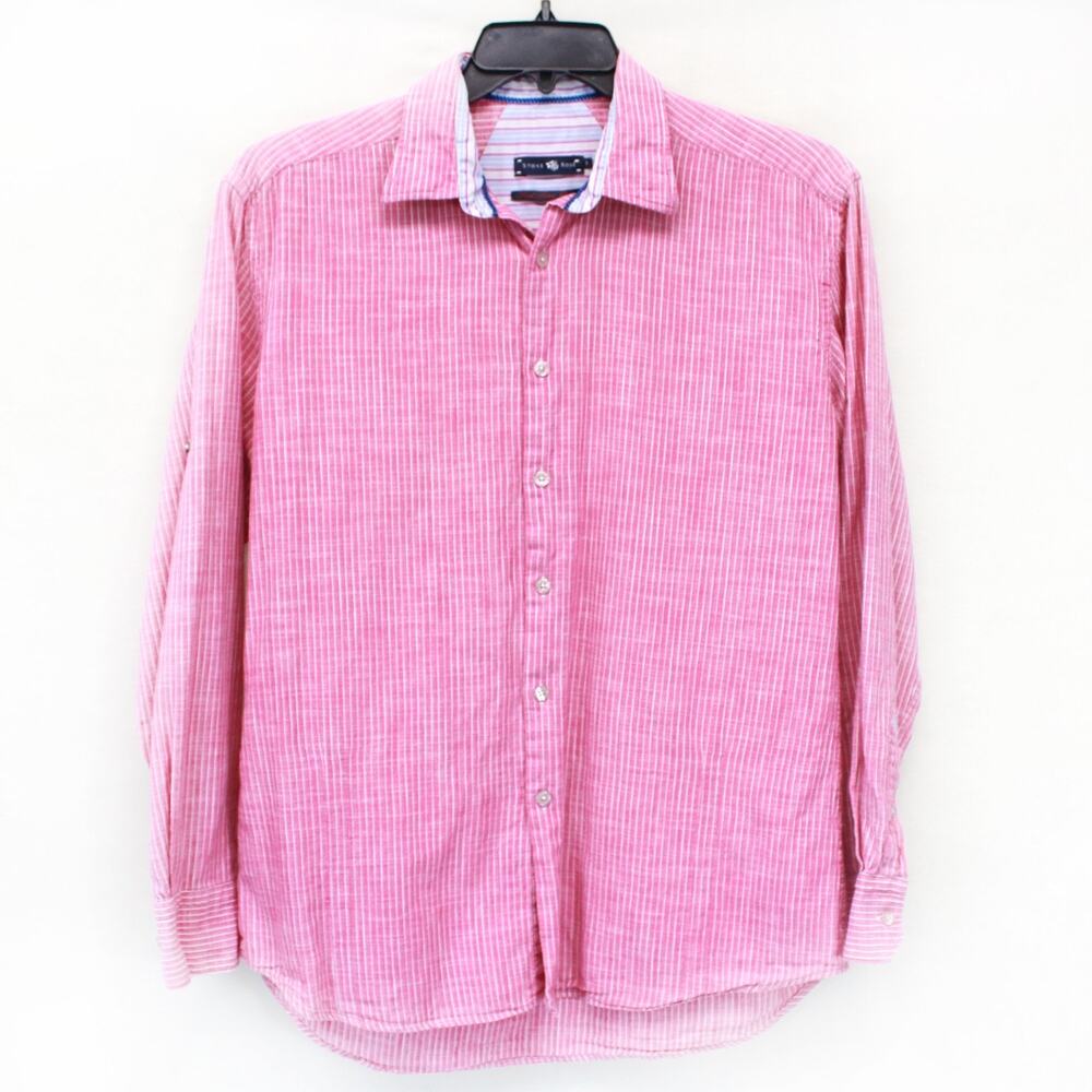 Stone Rose Red Rivet Collection striped long sleeve shirt size 3 Large